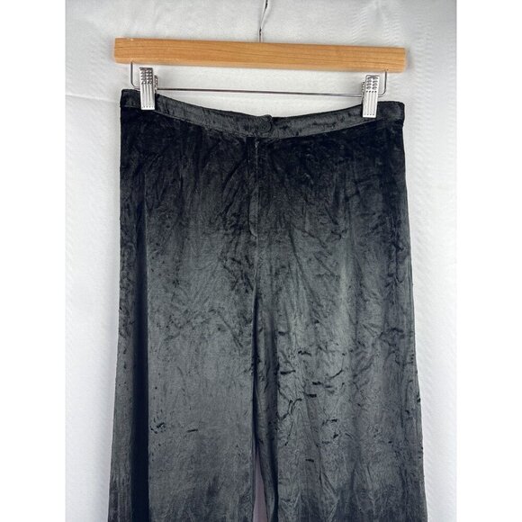 BCBG Max Azria Collection Black Velvet Pants Size 4 - Picture 2 of 5